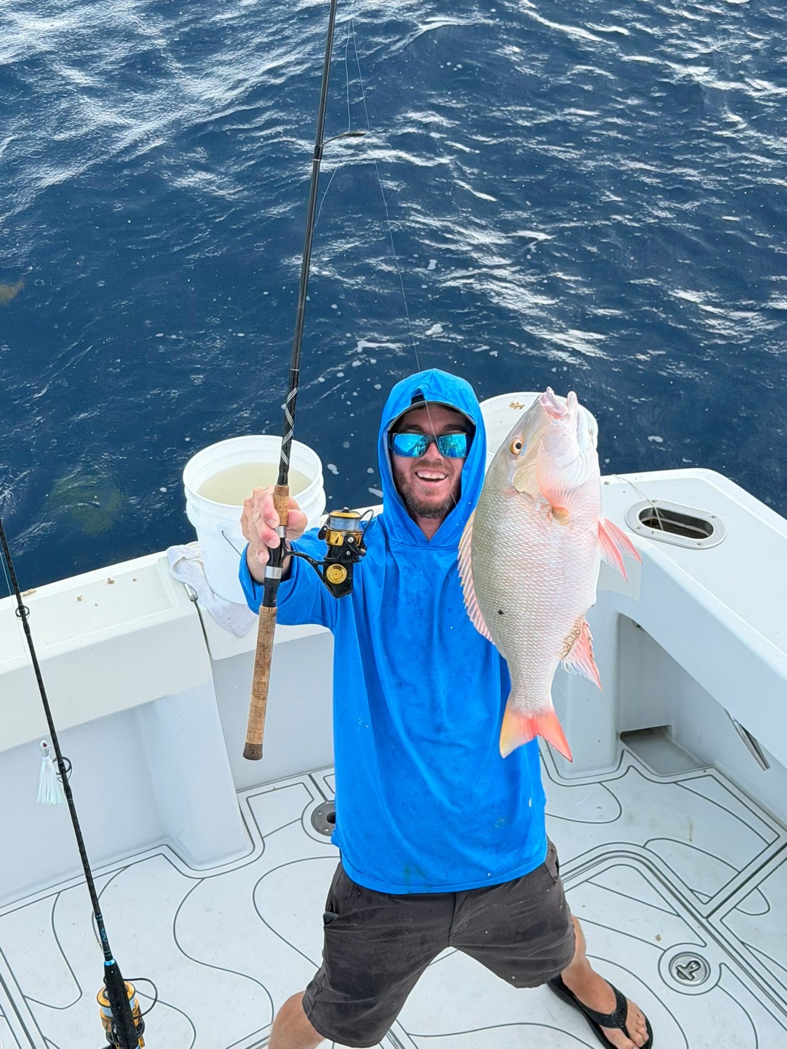 A mutton snapper at the dock