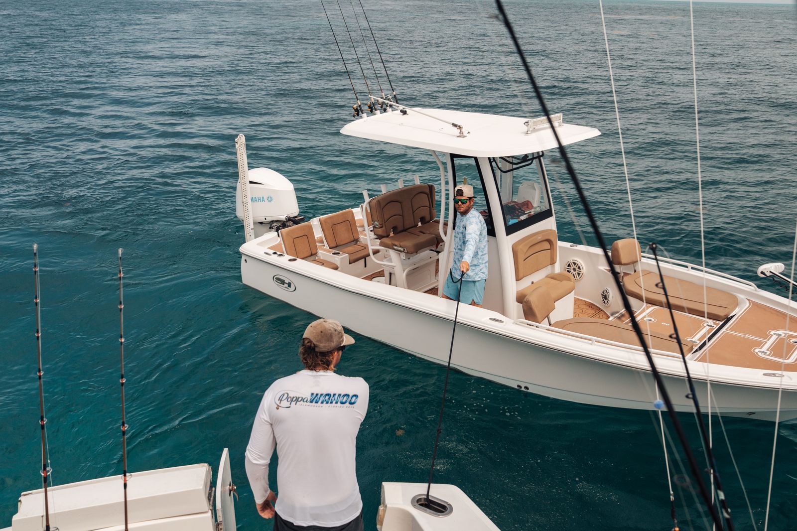 The bay boat on the flat
