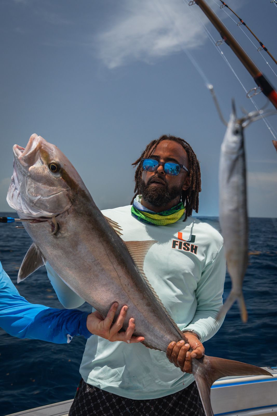 A mutton snapper aboard a Poppa Wahoo Collective charter