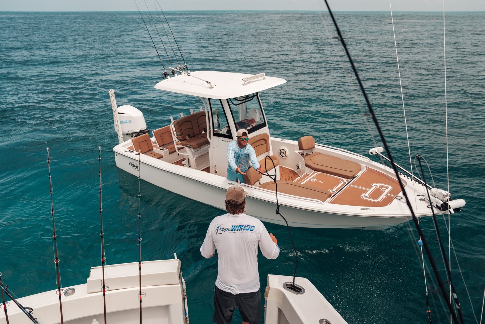 Gin-clear water at the sandbar
