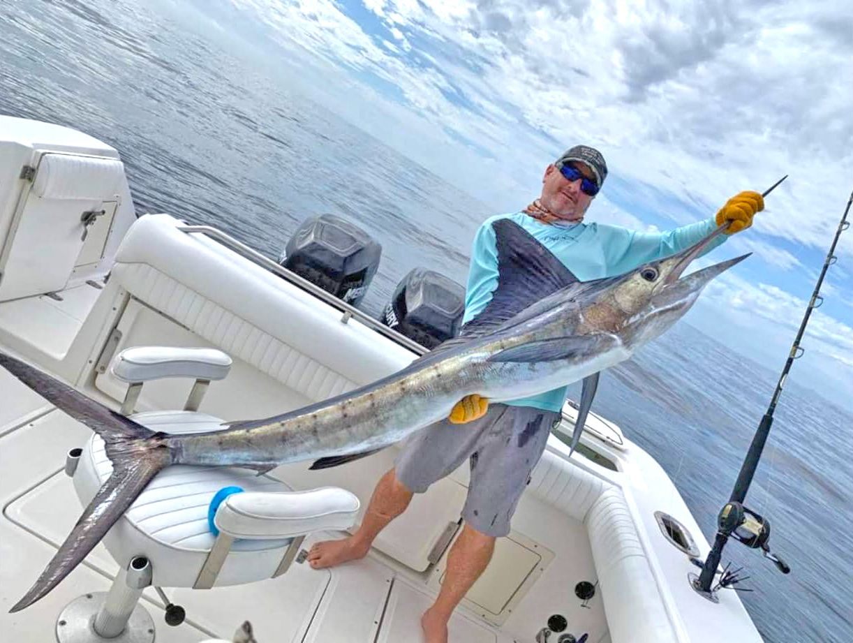 Capt. Brian Epstein with a swordfish from an overnight trip