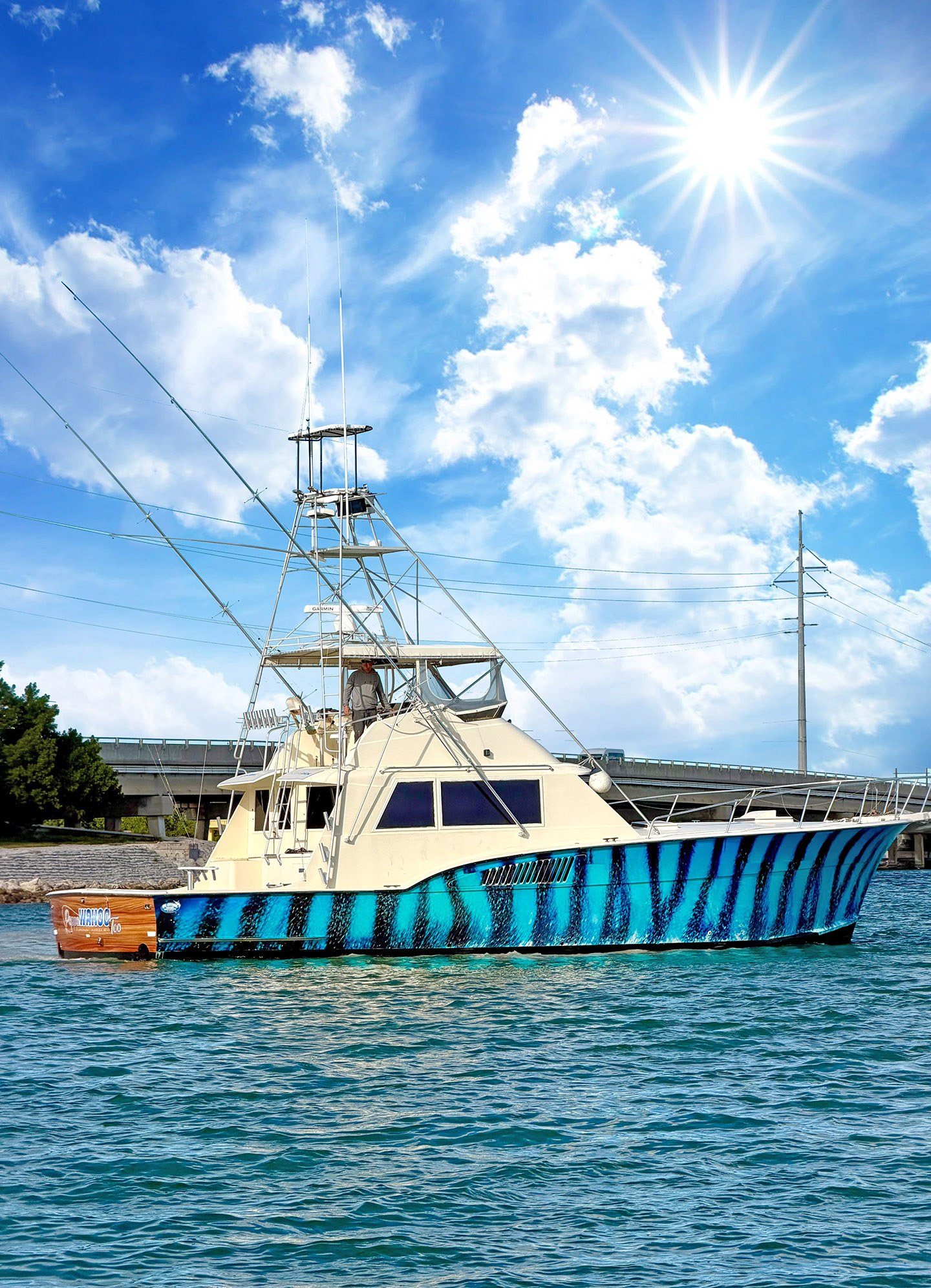 The 53' Hatteras Poppa Wahoo Too